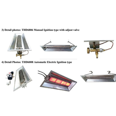 Chocadeira infravermelha cerâmica Heater For Garage Or Workshop 4000pa do gás natural