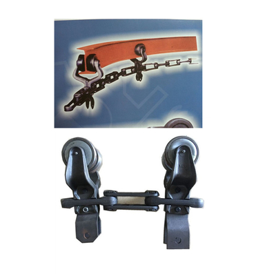 Sistema de corrente transportadora aérea de trilhos em I X348 Linha de pintura em spray de carrinho
