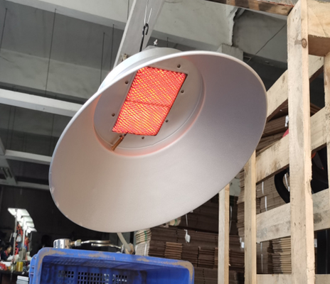 Lâmpada de calor manual para aves domésticas Equipamento de incubação de pintinhos infravermelho Aço aluminizado