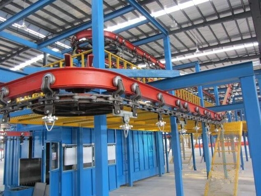 Corrente transportadora aérea de rolos CS Equipamento de transporte com revestimento em pó X348