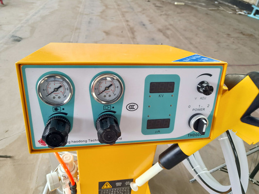 Máquina de pulverização eletrostática de pó 50 W linha de revestimento de transportador aéreo