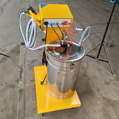 Máquina de pulverização eletrostática de pó 50 W linha de revestimento de transportador aéreo