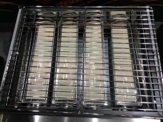 Churrasqueira a gás HD400 Queimadores de aço aluminizado sem fumaça e sem chama