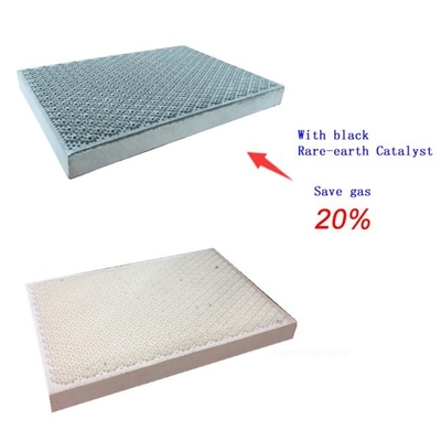Placas aquecedoras de cerâmica preta catalisadora de terras raras Placas queimadoras de fogão favo de mel
