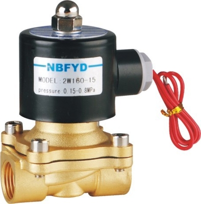 Válvula solenóide de latão de alta pressão 220V NBR VITON EPDM vedação para água, gás, ar, óleo