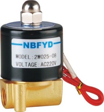 Válvula solenóide de latão de alta pressão 220V NBR VITON EPDM vedação para água, gás, ar, óleo