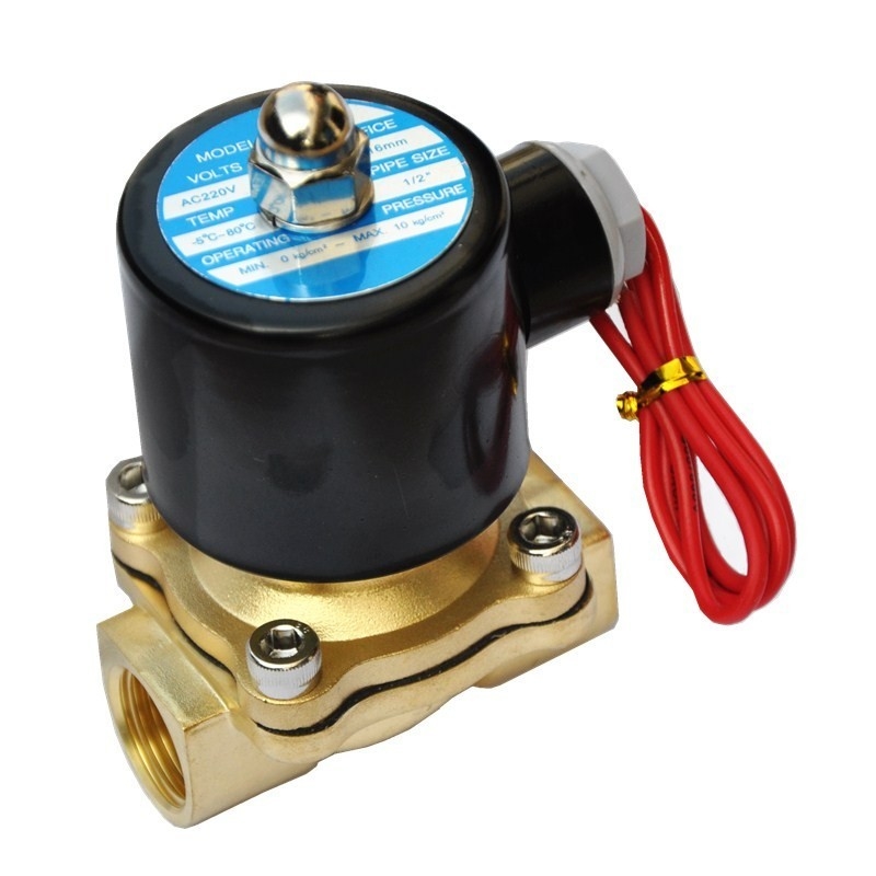 Válvula Solenóide Eletrônica de Latão 0,23 ~ 48 CV Média Pressão para Queimador de Aquecedor a Gás